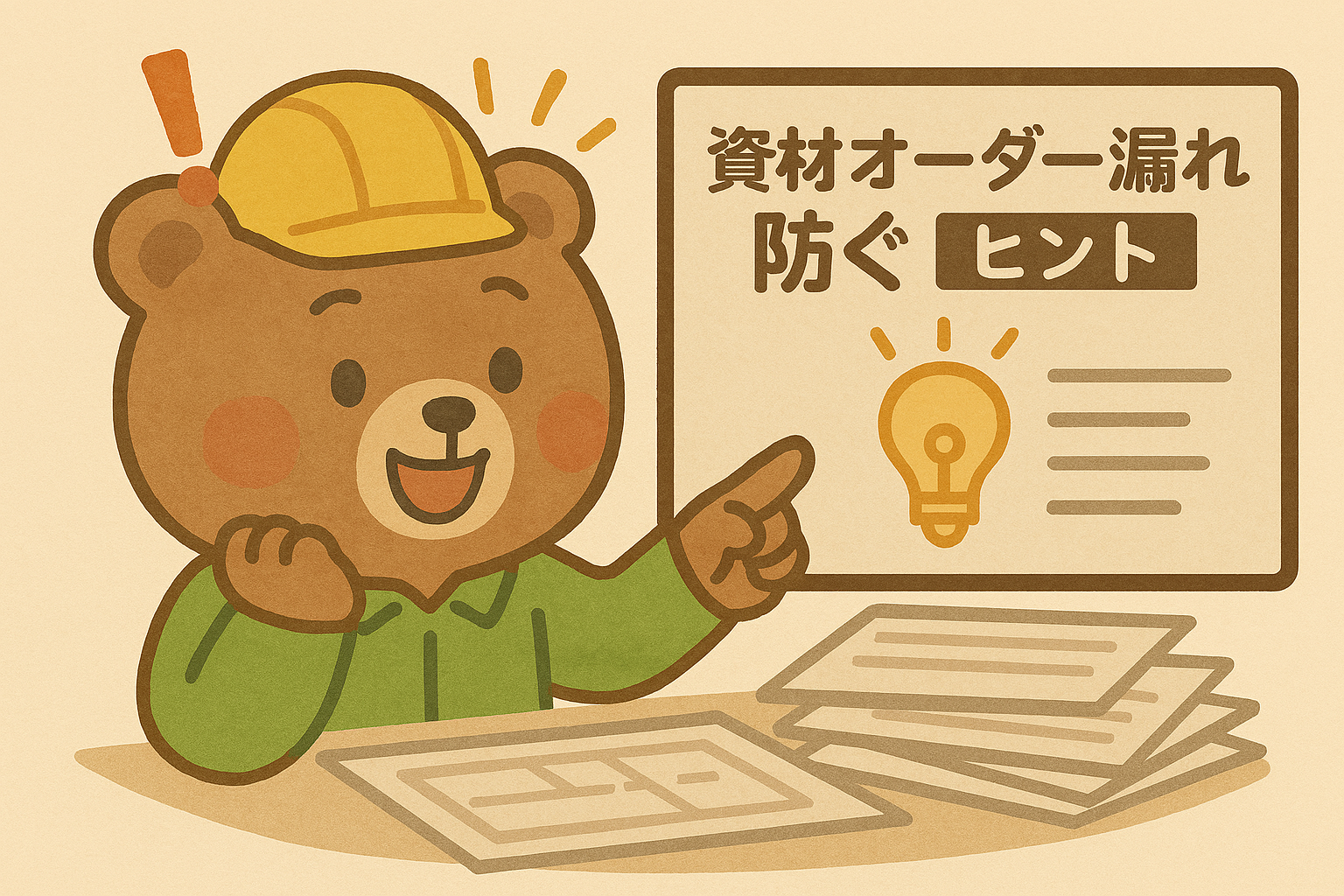 UD君資材オーダー漏れのヒントを見つけた